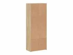 Archivador de roble Sonoma 60x32x153 cm madera de ingeniería Marru00f3n