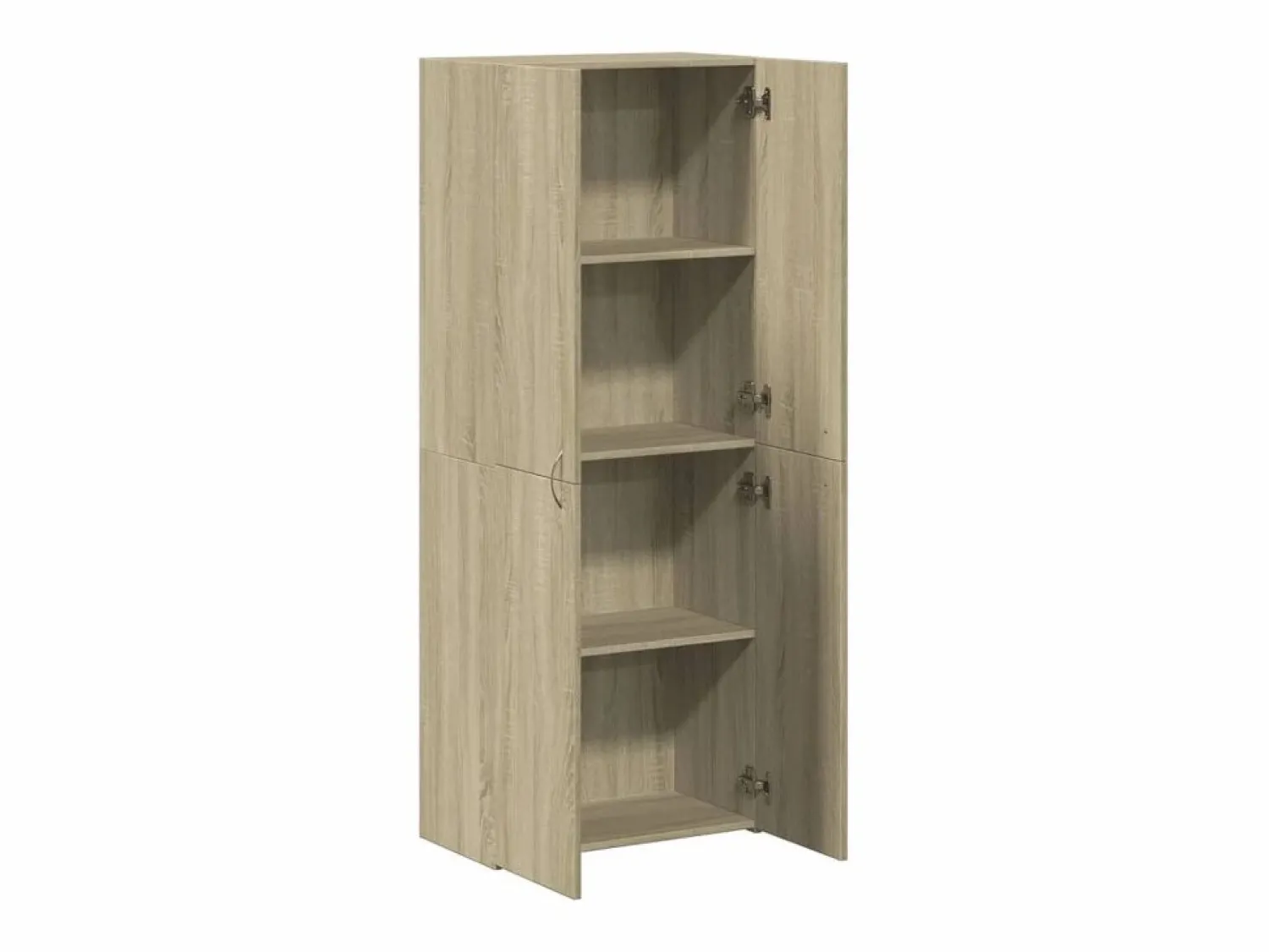 Archivador de roble Sonoma 60x32x153 cm madera de ingeniería Marru00f3n
