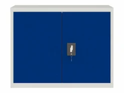 New Archivador claro y azul 90x40x70 cm acero Armario Oficina