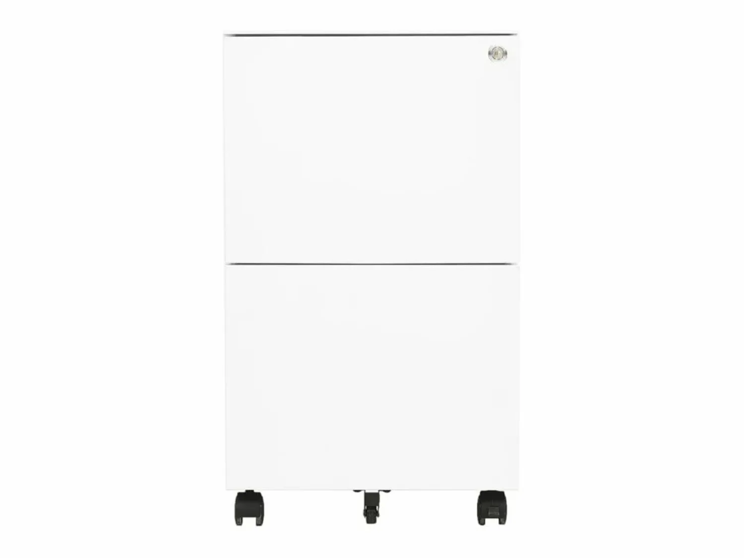 Clearance Archivador móvil 39x45x67 cm Acero Blanco