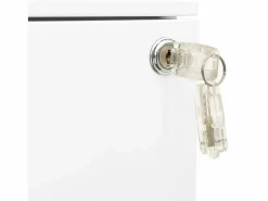 Clearance Archivador móvil 39x45x67 cm Acero Blanco