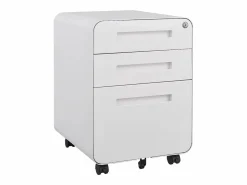 Sale Archivador móvil con 3 cajones, de metal, con cerradura, con ruedas, (46x40x58 cm) Armario Oficina