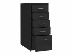 Clearance Archivador Móvil 28x41x69 cm Metal Negro