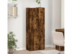 Clearance Archivador roble ahumado 60x32x153 cm madera de ingeniería Marru00f3n