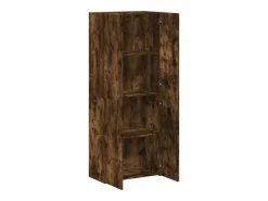 Clearance Archivador roble ahumado 60x32x153 cm madera de ingeniería Marru00f3n