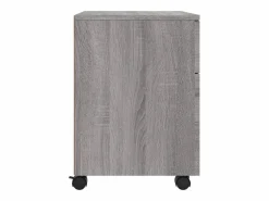 Hot vidaxl Archivador ruedas madera contrachapada Sonoma 45x38x54 cm Gris
