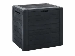 Outlet Arcón de jardín Antracita 58,5x46x55 cm Polipropileno Gris