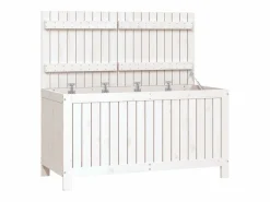 Clearance Arcón de jardín 121x55x64 cm Madera de pino Armario De Jardín
