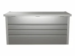 Vente-unique Arcón de jardín de acero galvanizado volumen 400L - TOMASO