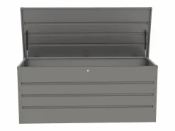 Clearance Vente-unique Arcón de jardín de acero galvanizado , volumen: 750L, TOMASO Gris