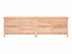 Discount vidaxl Arcón de jardín madera maciza abeto 198,5x50x56,5 cm Color natural claro