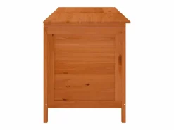 Sale Arcón de jardín madera maciza abeto marrón 150x50x56,5 cm Baúl De Jardín