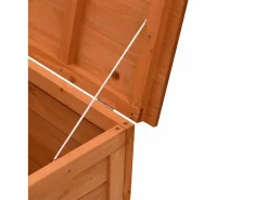 Sale Arcón de jardín madera maciza abeto marrón 150x50x56,5 cm Baúl De Jardín