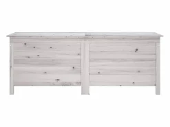 vidaxl Arcón de jardín madera maciza abeto 150x50x56,5 cm