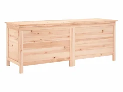 Online vidaxl Arcón de jardín madera maciza abeto 150x50x56,5 cm Color natural claro