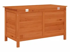 Clearance vidaxl Arcón de jardín madera maciza abeto 99x49,5x58,5 cm Color natural claro