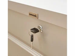 Outlet Sweeek Arcón de jardín metálico de 285l gris aluminio Gris claro