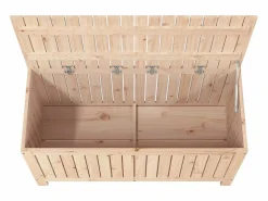 Outlet Arcón de jardín 115x49x60 cm Madera maciza de pino Armario De Jardín