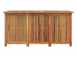 Hot Arcón de jardín 150x80x75 cm madera maciza de acacia Marru00f3n