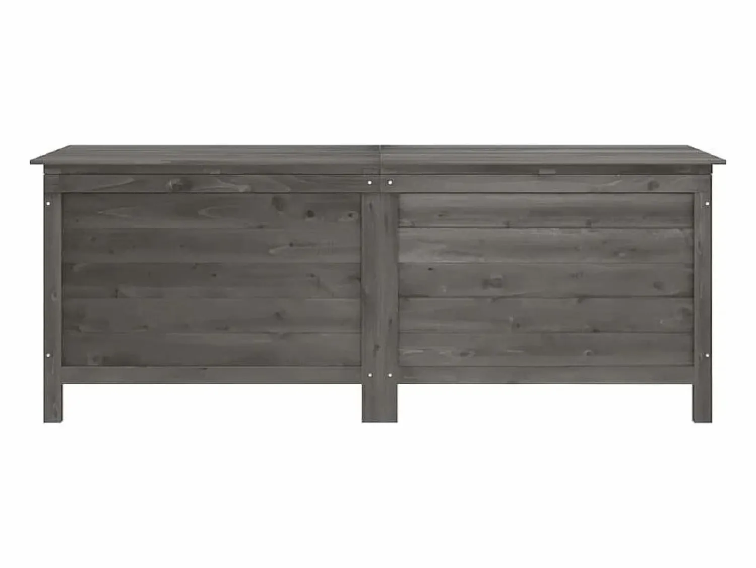 vidaxl Arcón jardín madera maciza abeto 150x50x56,5 cm