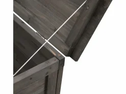 vidaxl Arcón jardín madera maciza abeto 150x50x56,5 cm