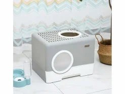 New Arenero para gatos de plástico cómodo caja fácil de limpiar Cataway Higiene Y Cuidado De Mascotas