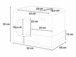 New Arenero para gatos de plástico cómodo caja fácil de limpiar Cataway Higiene Y Cuidado De Mascotas