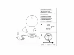 Best Ariel - Lámpara de mesa Fabas Luce - Luz táctil LED regulable de 11 W - Vidrio borosilicato con forma de gota Lámpara De Mesa