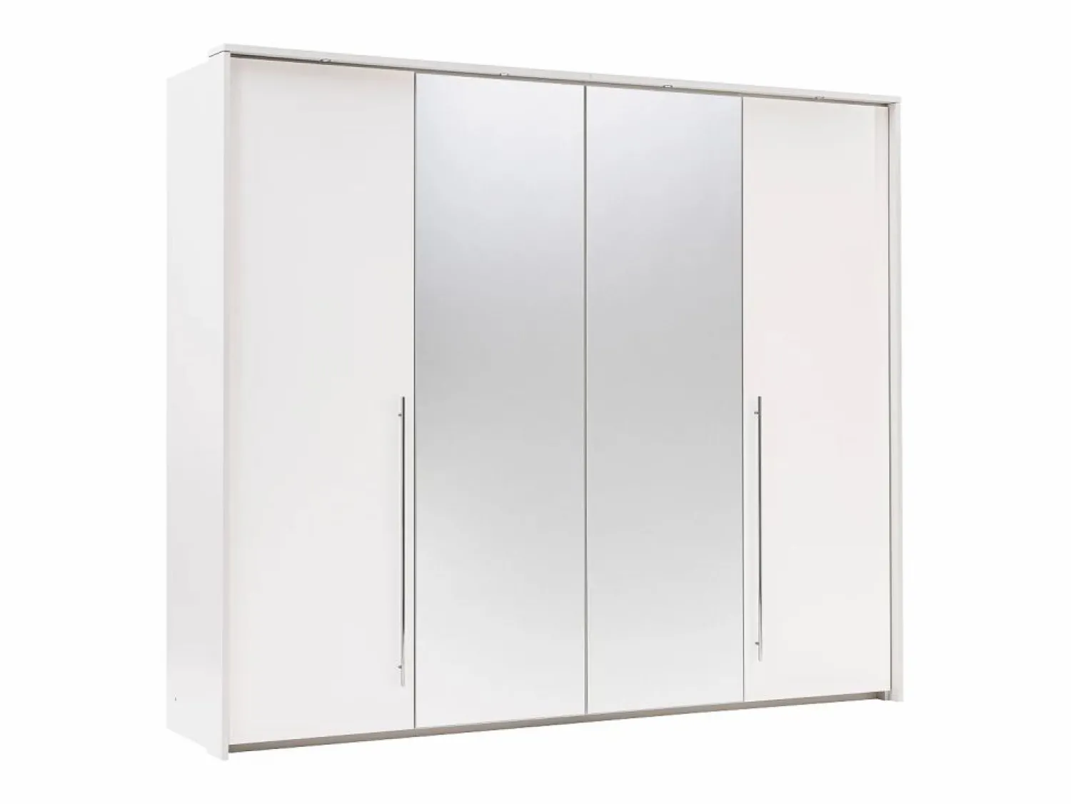 Vente-unique Armario 2 puertas con espejo y LEDs 255 cm color INGINA