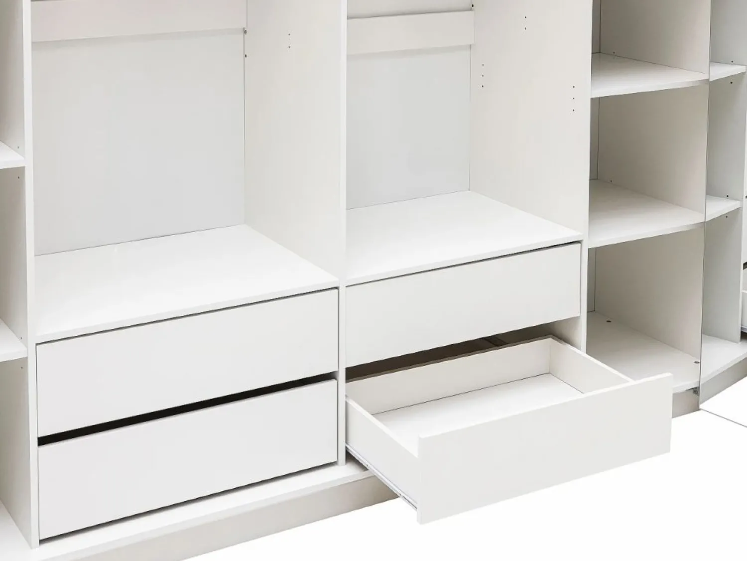 Vente-unique Armario 2 puertas con espejo y LEDs 255 cm color INGINA