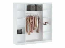 Vente-unique Armario 2 puertas correderas con espejo An200 cm - OCHIRA