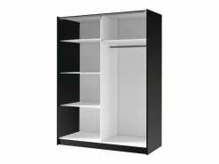 Online Armario 2 puertas correderas con espejo L200 cm color y natural - CALELA Armario