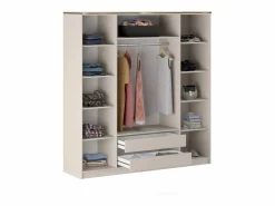 Vente-unique Armario 4 puertas L200 cm en color y dorado - VUKIA de Pascal Morabito