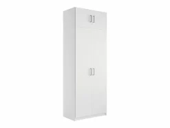 Vente-unique Armario 2 puertas L92 cm en color + elevador - BELOMY Blanco
