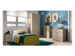 Loungitude Armario 2 puertas 180x81x52 cm roble 81X180X52 CM Color natural claro