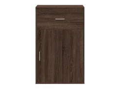 vidaxl Armario almacenaje madera ingeniería marrón roble 56,5x39x90 cm