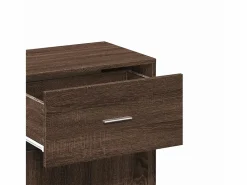 vidaxl Armario almacenaje madera ingeniería marrón roble 56,5x39x90 cm
