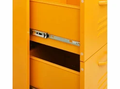 Outlet vidaxl Armario almacenamiento acero mostaza 80x35x101,5 cm Amarillo
