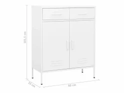 vidaxl Armario almacenamiento acero 80x35x101,5 cm