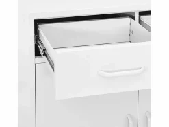vidaxl Armario almacenamiento acero 80x35x101,5 cm