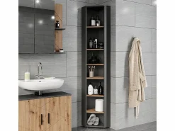 Vicco Armario alto esquinero antracita/artisan 33x33x192 irma