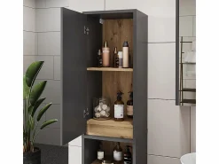 Online Armario alto /artisan 38x33x170 viola Columna De Baño