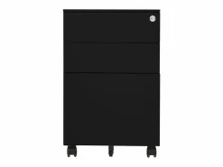 New vidaxl Armario archivador acero 39x45x60 cm Negro