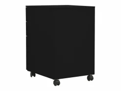New vidaxl Armario archivador acero 39x45x60 cm Negro