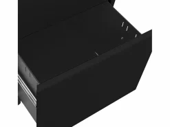 New vidaxl Armario archivador acero 39x45x60 cm Negro