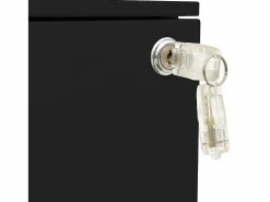 New vidaxl Armario archivador acero 39x45x60 cm Negro