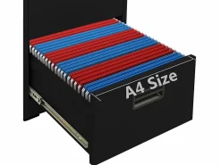 vidaxl Armario archivador de acero 46x62x133 cm