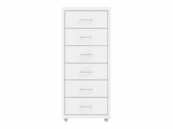 Sale vidaxl Armario archivador móvil metal 28x41x69 cm Blanco