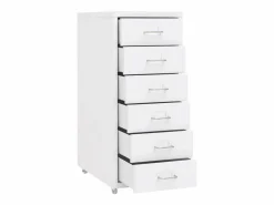 Sale vidaxl Armario archivador móvil metal 28x41x69 cm Blanco