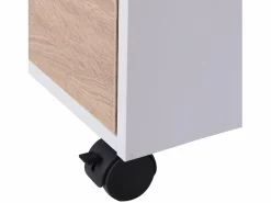Best Homcom Armario archivador móvil roble y blanco 40x50x57,5 cm Multicolor